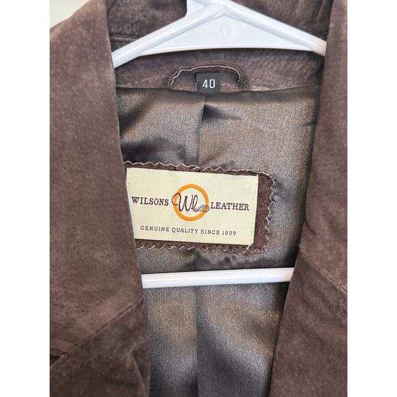 Vintage Wilson Leather suede jacket men’s size 40 / Medium NWT 90s Y2K preppy - Picture 2 of 16